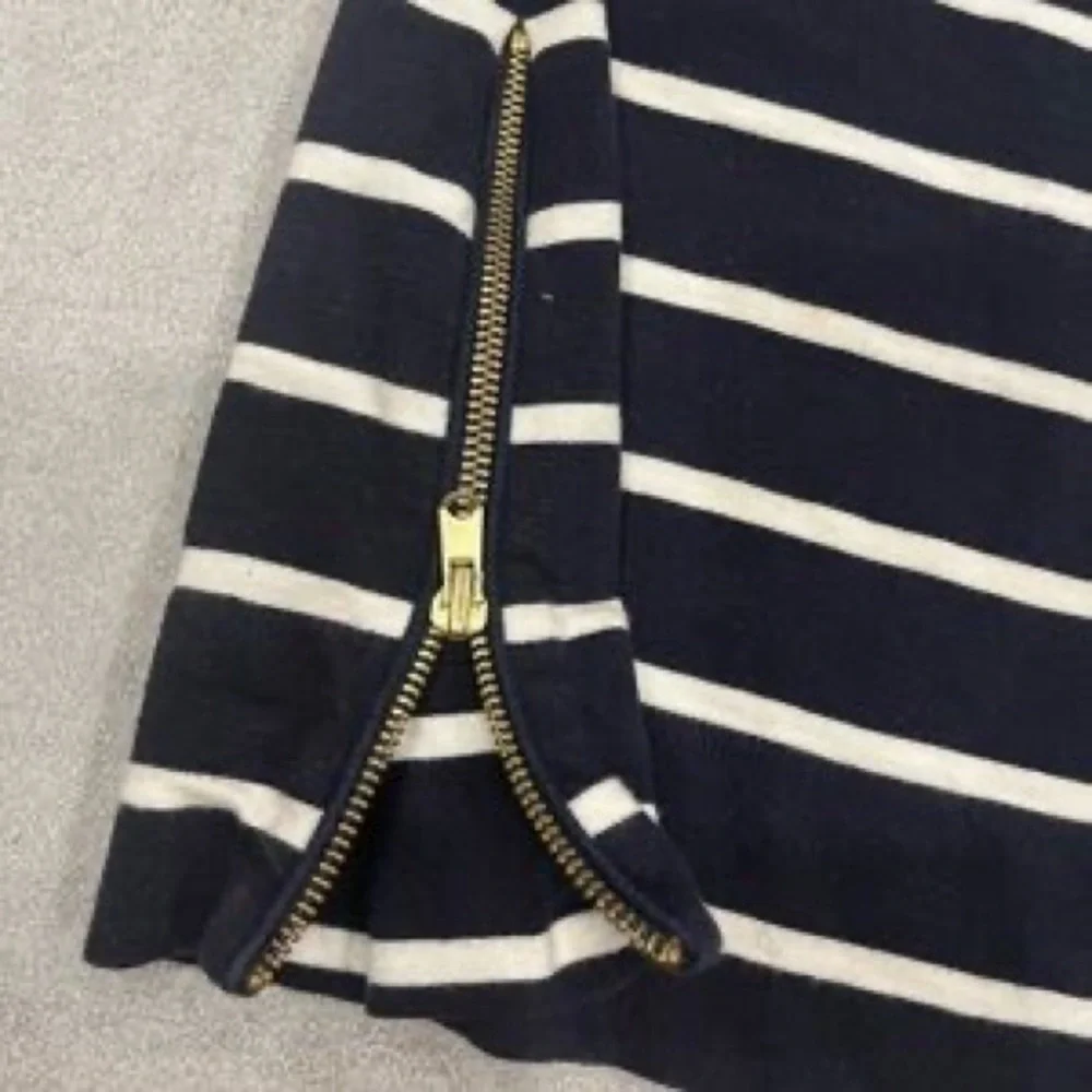 Nautical Striped Anchor Dress - Navy & White